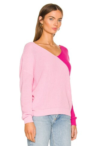 superdown Trish Knot Sweater in Pink & Hot pink from Revolve.com | Revolve Clothing (Global)
