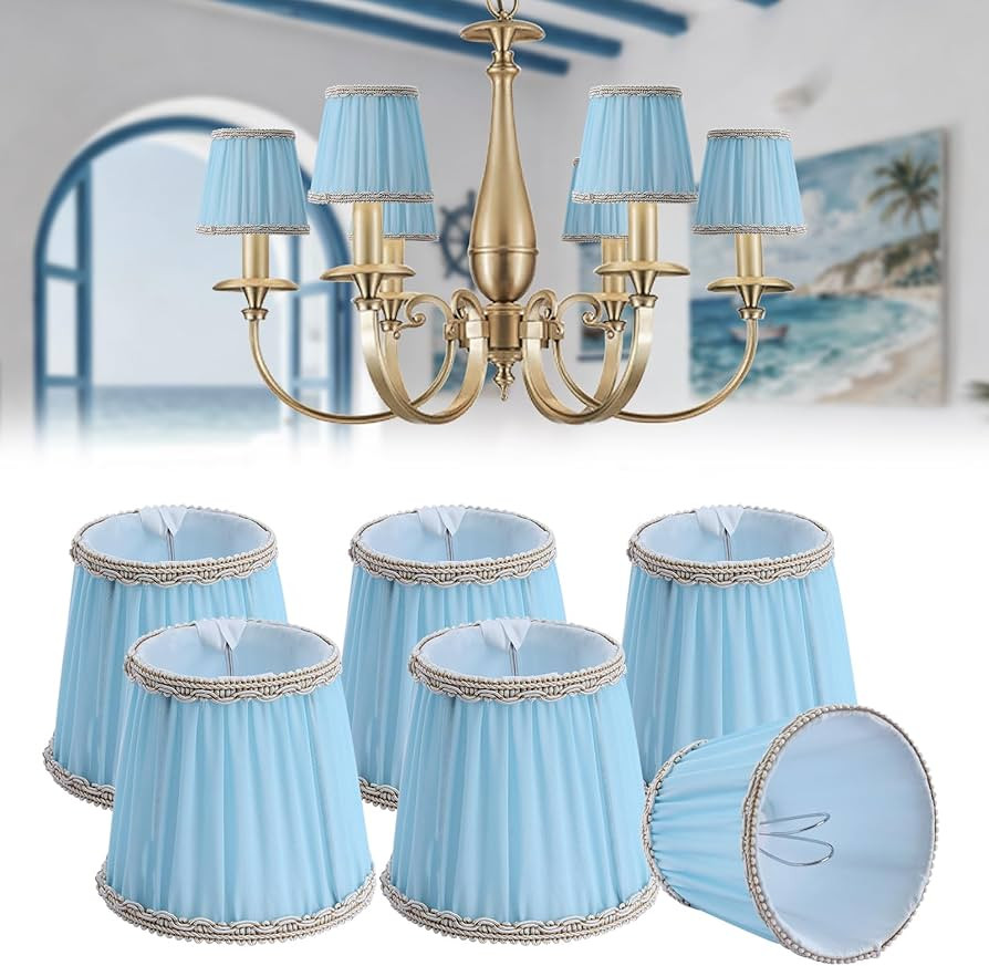 Fuloon Chandelier Lamp Shades, Clip on Small Sconce Lamp Shades, Suit for Candelabra Bulbs in Mod... | Amazon (US)