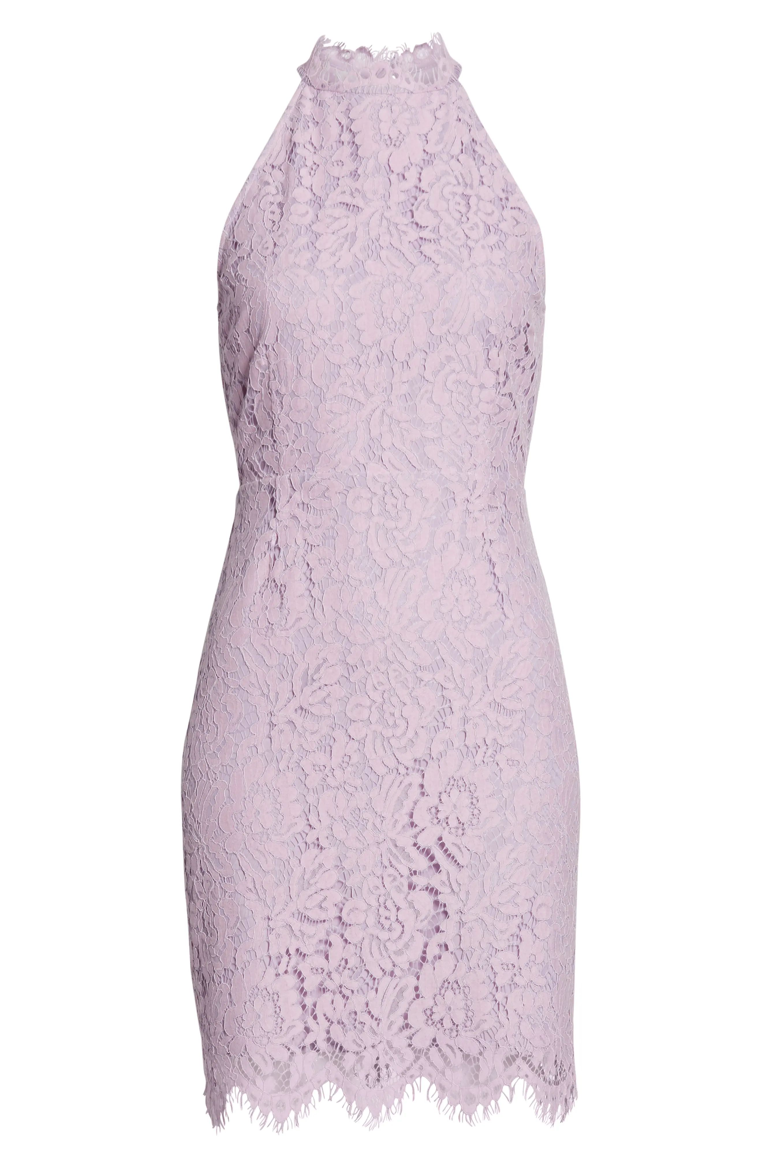 Cara High Neck Lace Cocktail Dress | Nordstrom