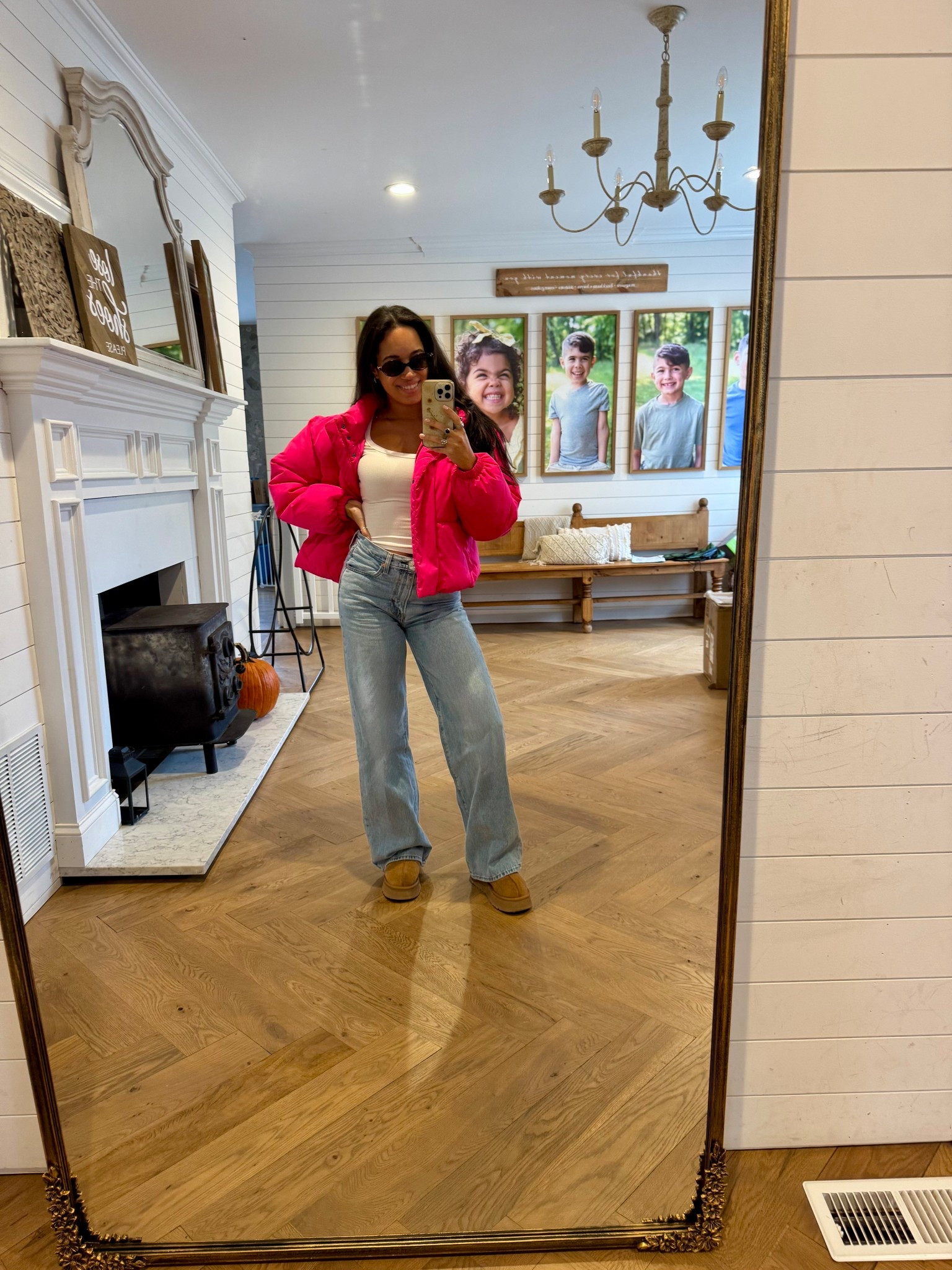 Since it snowed today in New Jersey I took out my most complimented coat! THE cutest bright pink! I sized up one size to a medium. Everything else true to size!

I also linked the kid version so you can match with your mini bestie 🫶🏽

#LTKStyleTip