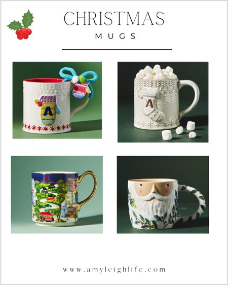 Christmas mugs - a great gift idea!

Monogram mug, personalized mug, coffee cup, coffee mug, holiday mug, teacup, gift idea, budget friendly gifts, kitchen, anthropologie, mr. Claus, Santa mug, coffee station 

#LTKHoliday #LTKunder50 #LTKSeasonal