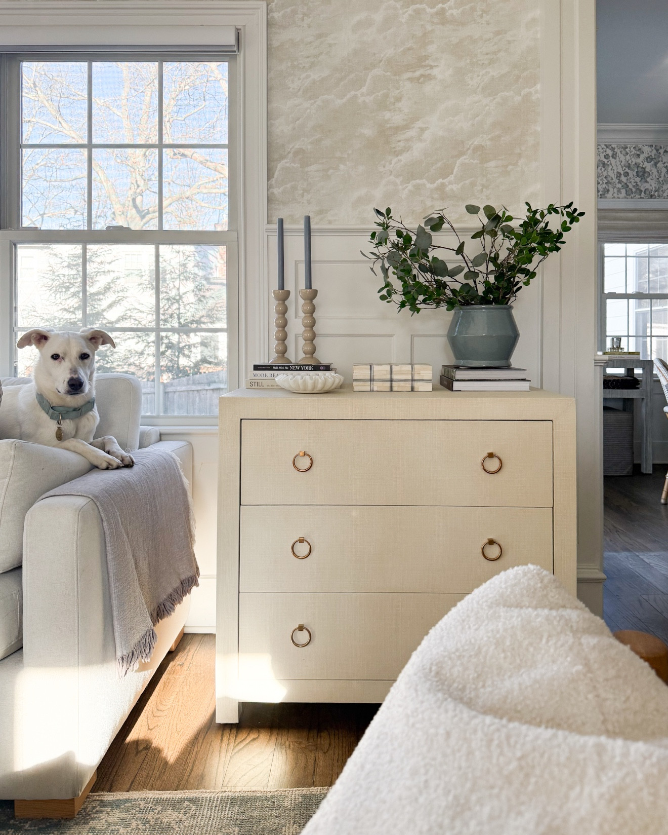 This gorgeous Serena & Lily dresser is a new addition to our living room and it’s a stunner! Linen wrapped and treated, it adds so much texture to the room and holds a ton. We’ve had this same collection in our bedroom for a few years now and it’s held up perfectly. Currently 20-25% off! 

#LTKSeasonal #LTKSaleAlert #LTKHome