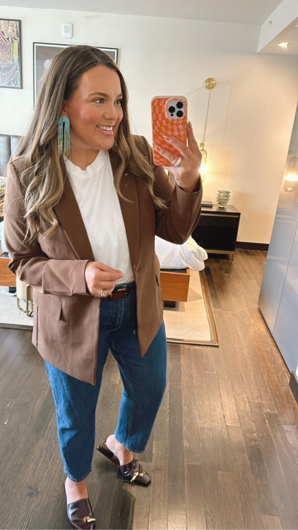 LTK CON outfit day two! went with my favorite blazer and comfy jeans with some fun new accessories! 

#LTKCon #LTKmidsize