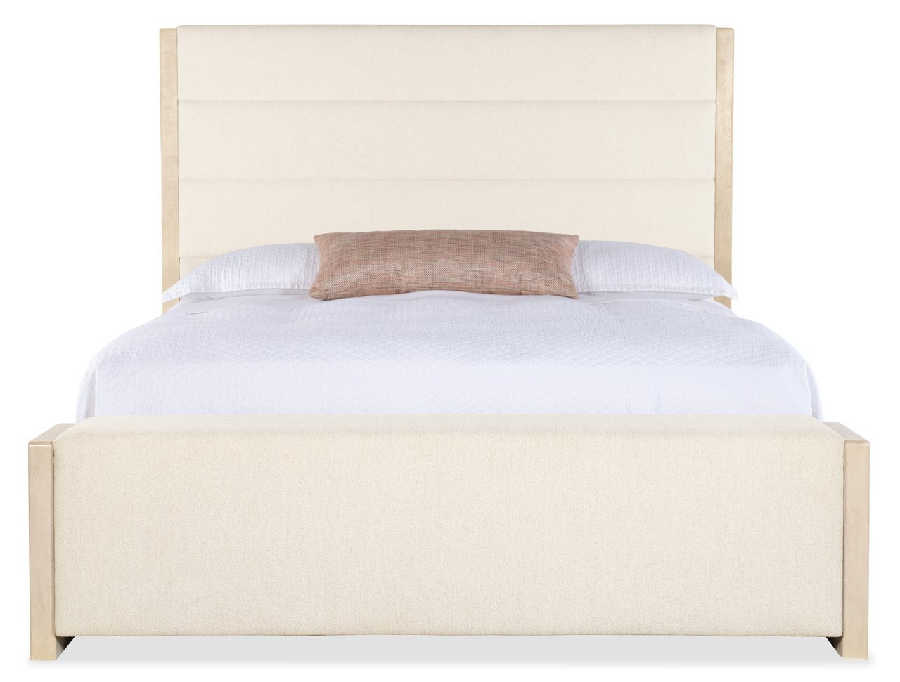 Westwood King Upholstered Storage Bed In Beige | 1stopbedrooms