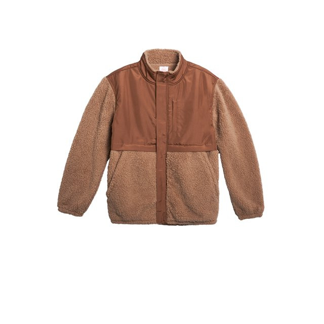 Wonder Nation Boys Nylon High-Pile Fleece Jacket, Sizes 4-18 | Walmart (US)