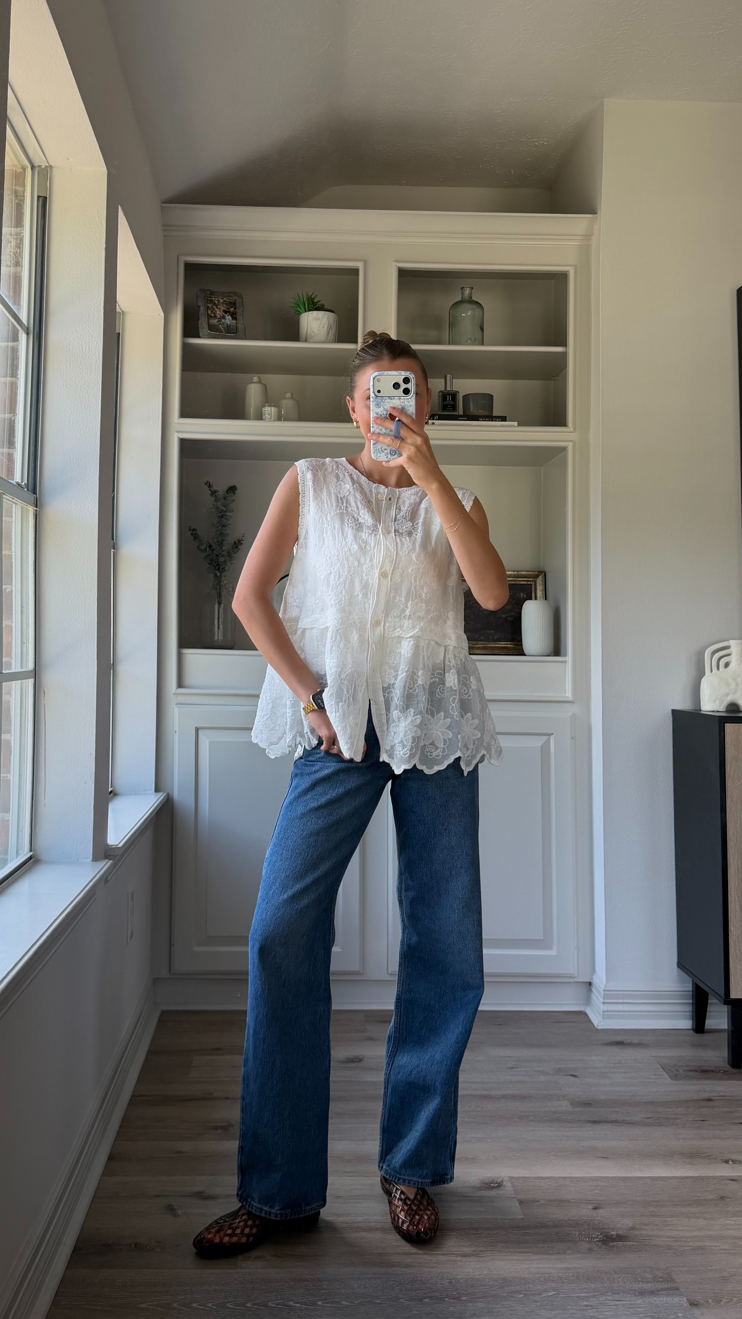 Cute, put together summer outfit! Small in button tank and S in sports bra tank under!  

 #LTKootd #LTKmomlife