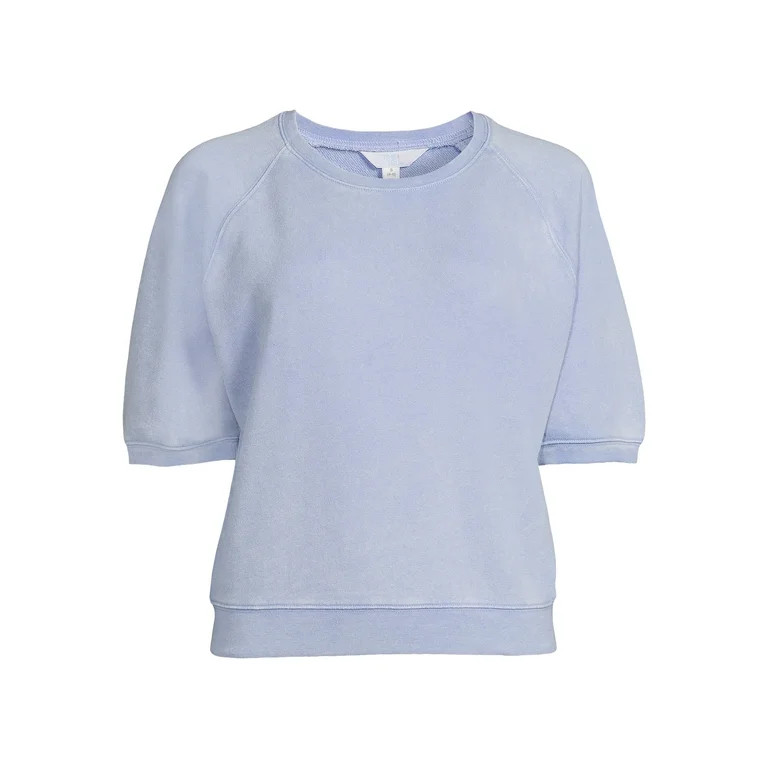 Time And Tru Women's Puff Sleeve Sweatshirt - Walmart.com | Walmart (US)
