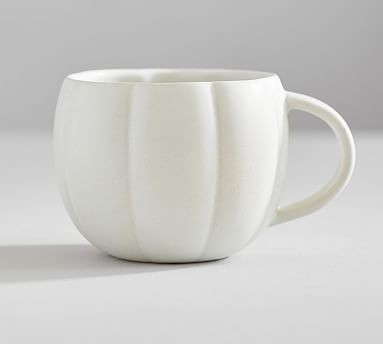 Pumpkin Shaped Stoneware Mugs | Pottery Barn (US)