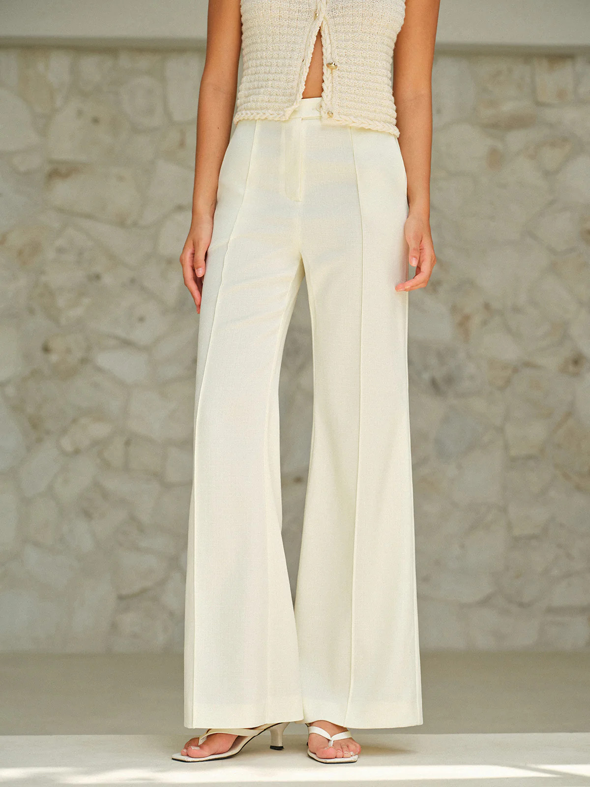 High-Waist Pocketed Pants | Commense