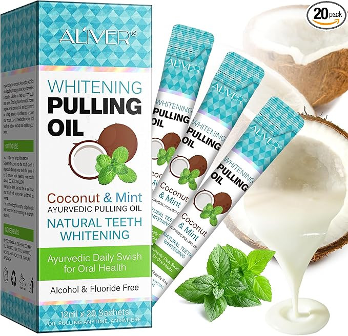 Travel Size Mouthwash 20Pack, Travel Mouthwash Packets Mint Oil Pulling, Natural Travel Oil Pulli... | Amazon (US)