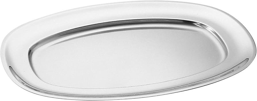 Metallurgica Motta Stainless Steel Serving Tray, 11.8 x 8.3-Inches | Amazon (US)