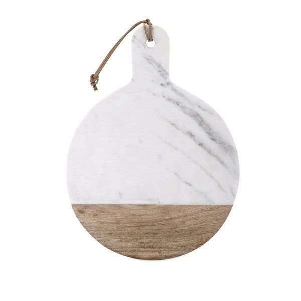 Peyton Marble and Wood Cheese Board | Bed Bath & Beyond