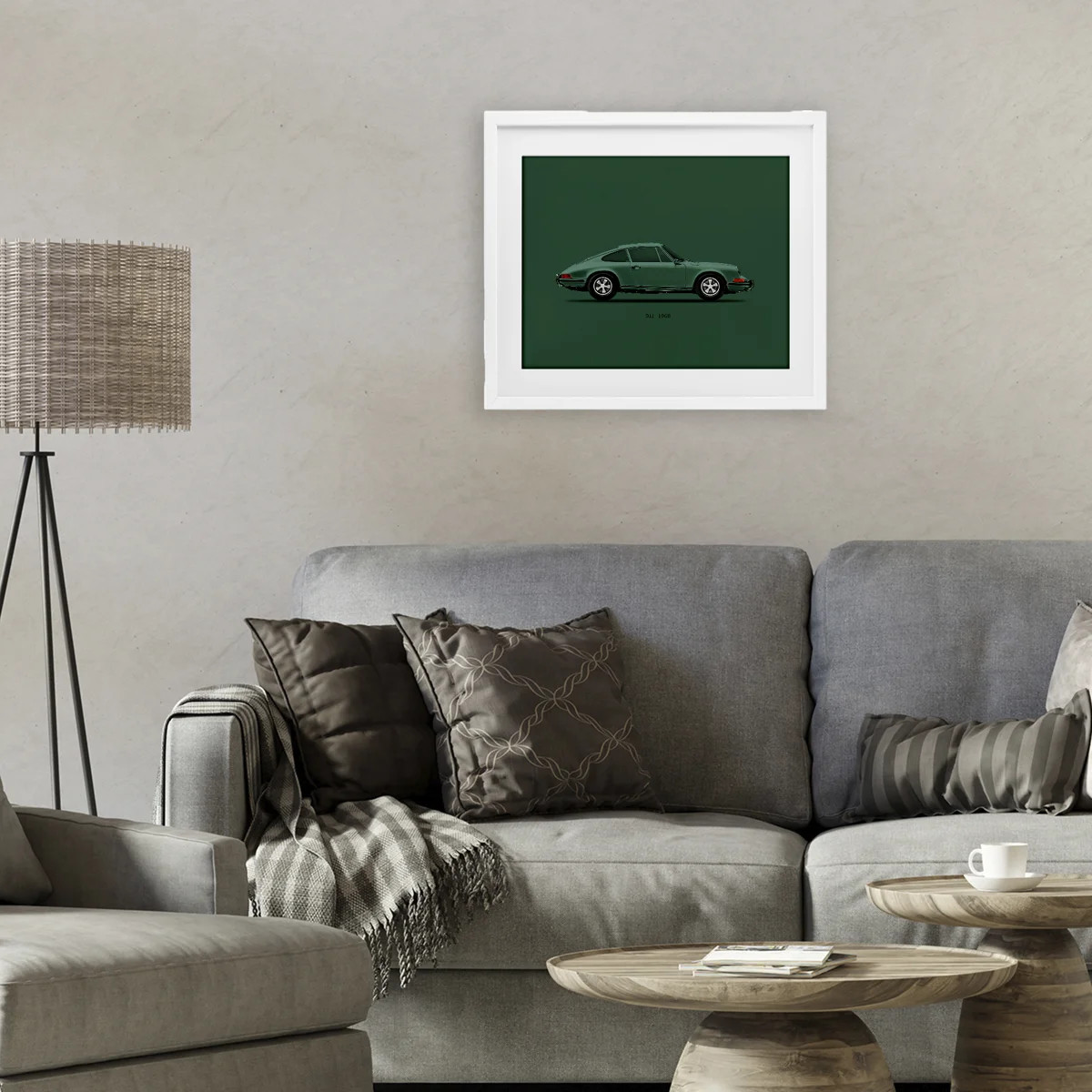 Green Toned Classic Car Framed Print Under Glass, design by Mark Rogan | Wayfair North America