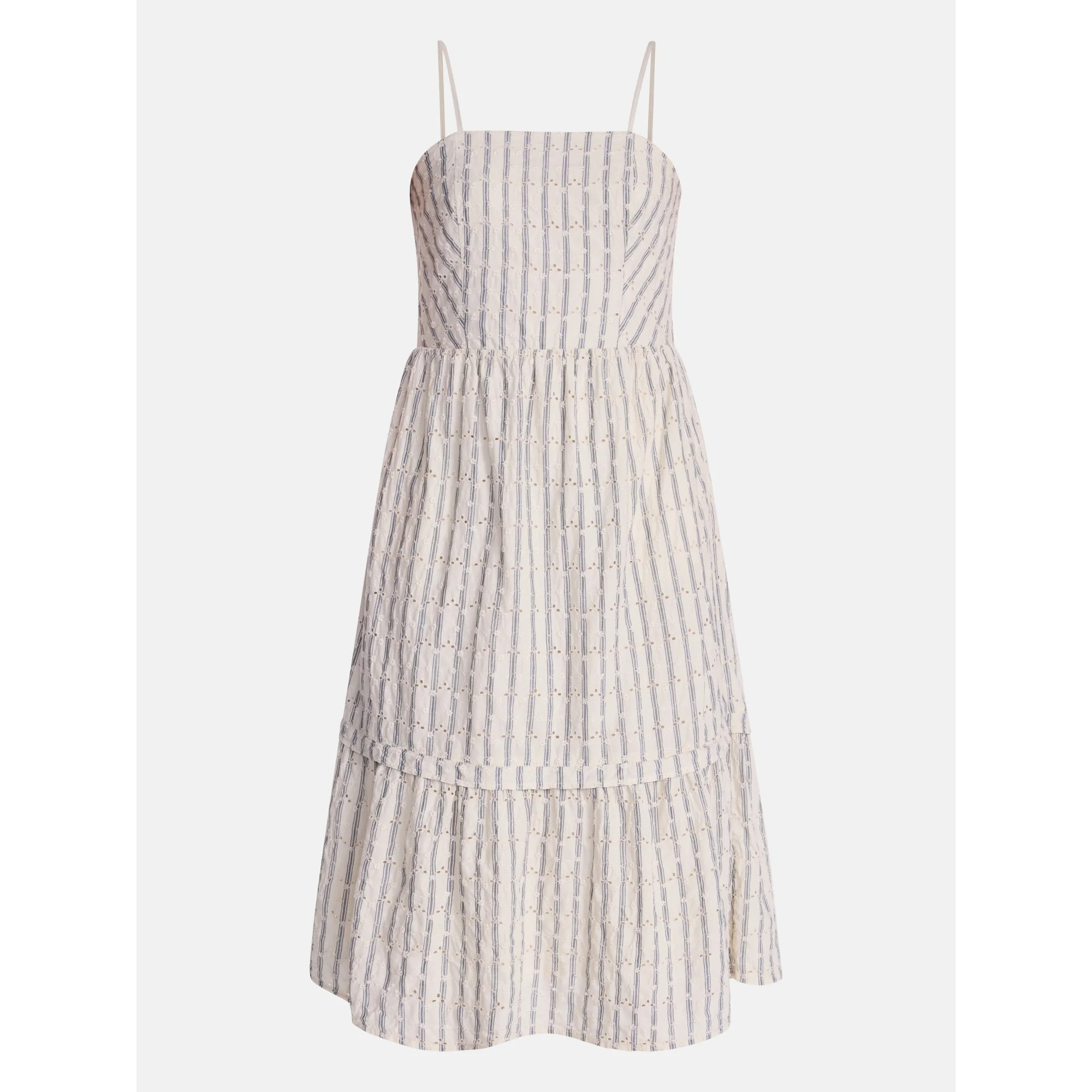 Time and Tru Women's Sleeveless Eyelet Cotton Midi Dress, Sizes XS-XXXL | Walmart (US)