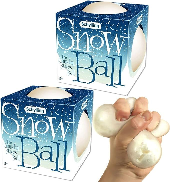 Schylling Snow Ball (NeeDoh) Crunchy, Squishy, Squeezy, Stretchy Stress Balls Gift Set Bundle - 2... | Amazon (US)