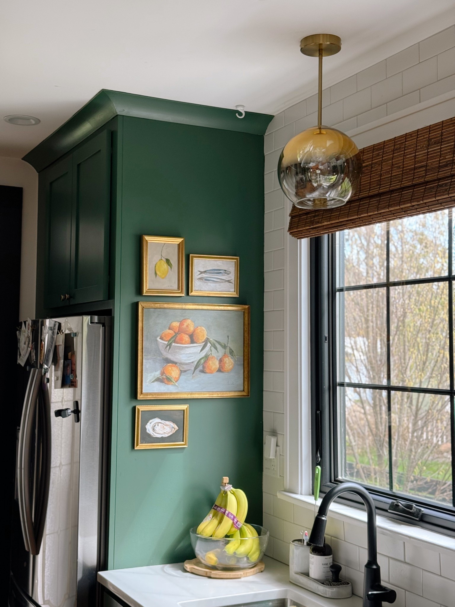 Added more paintings to my kitchen and i love them!! Also added a new light fixture. Obsessed 

#LTKHome