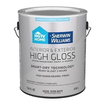 HGTV HOME by Sherwin-Williams  High-gloss Extra White Water-based Interior/Exterior Door and Tri... | Lowe's