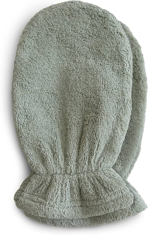 mushie Baby Bath Mitt | Organic Cotton | Pack of 2 (Moss) | Amazon (US)