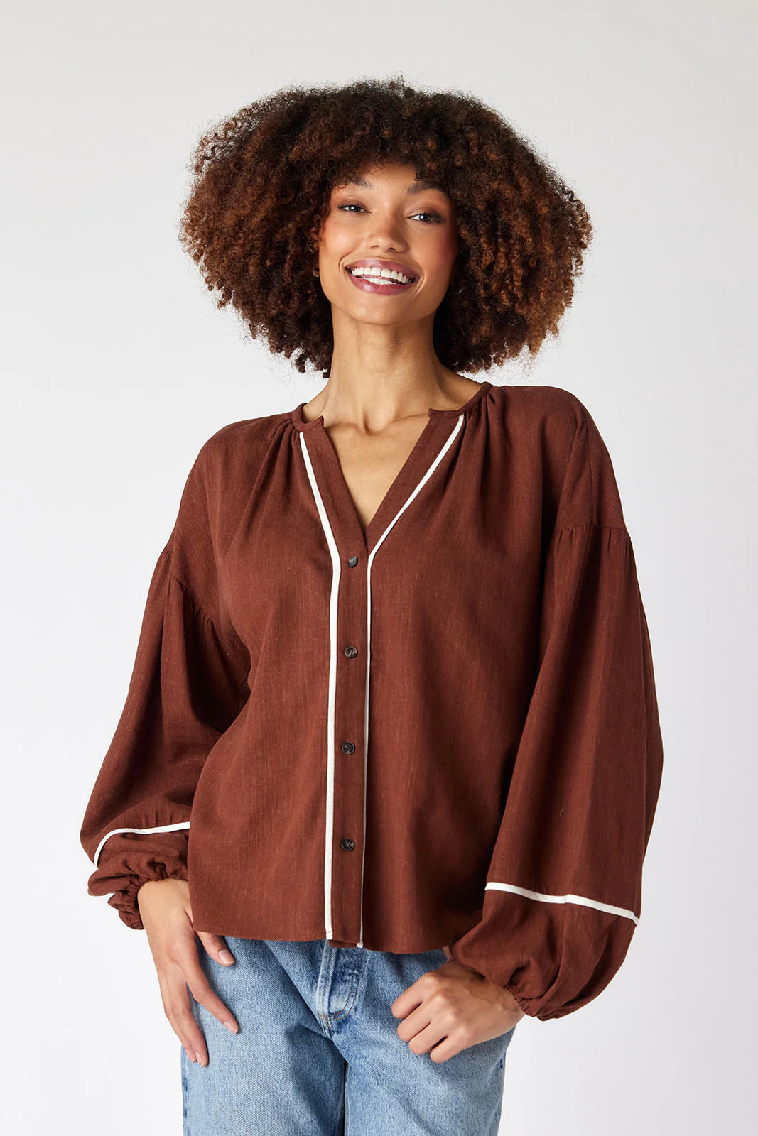 Berkeley Top in Woodland Brown | CROSBY by Mollie Burch | CROSBY by Mollie Burch