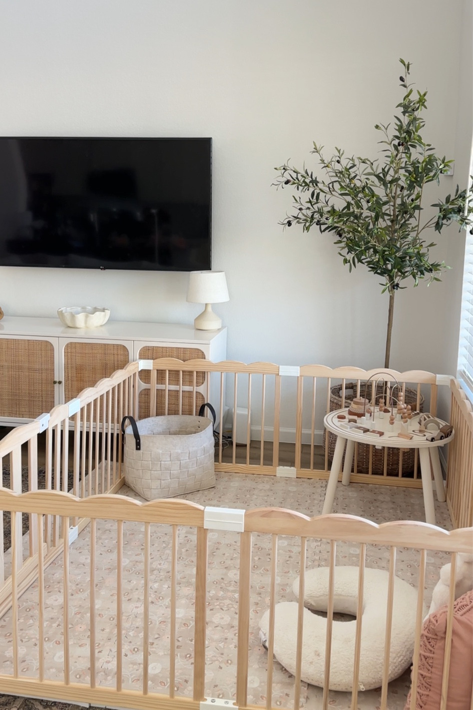 The cutest playpen #playpen #neutralhome #ltkbaby