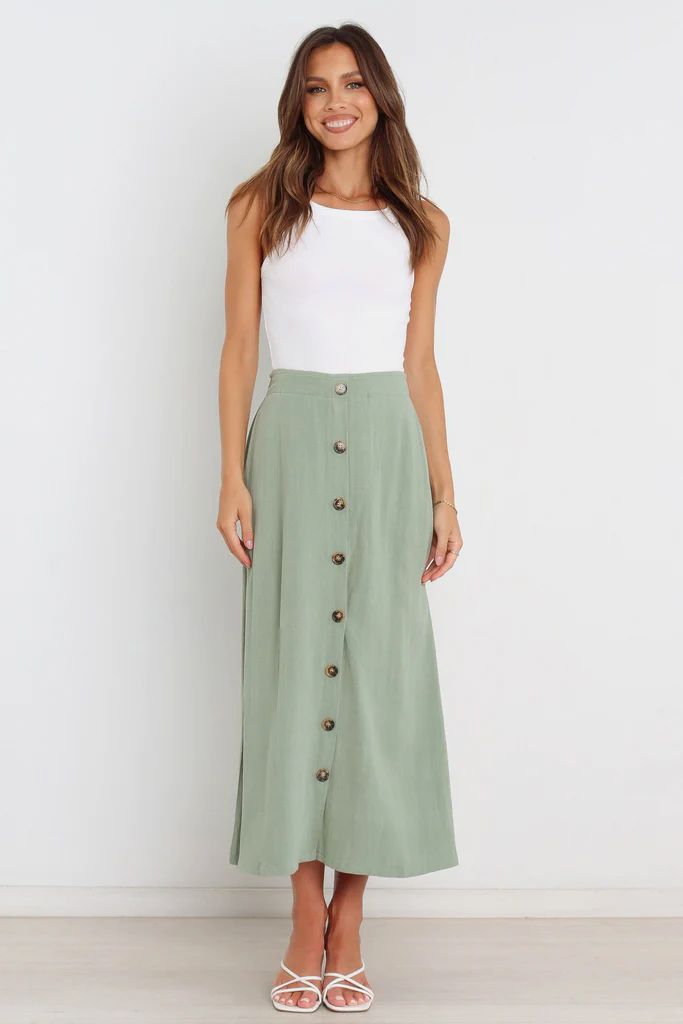 Rhiannon Skirt - Olive Green | Petal & Pup (AU)