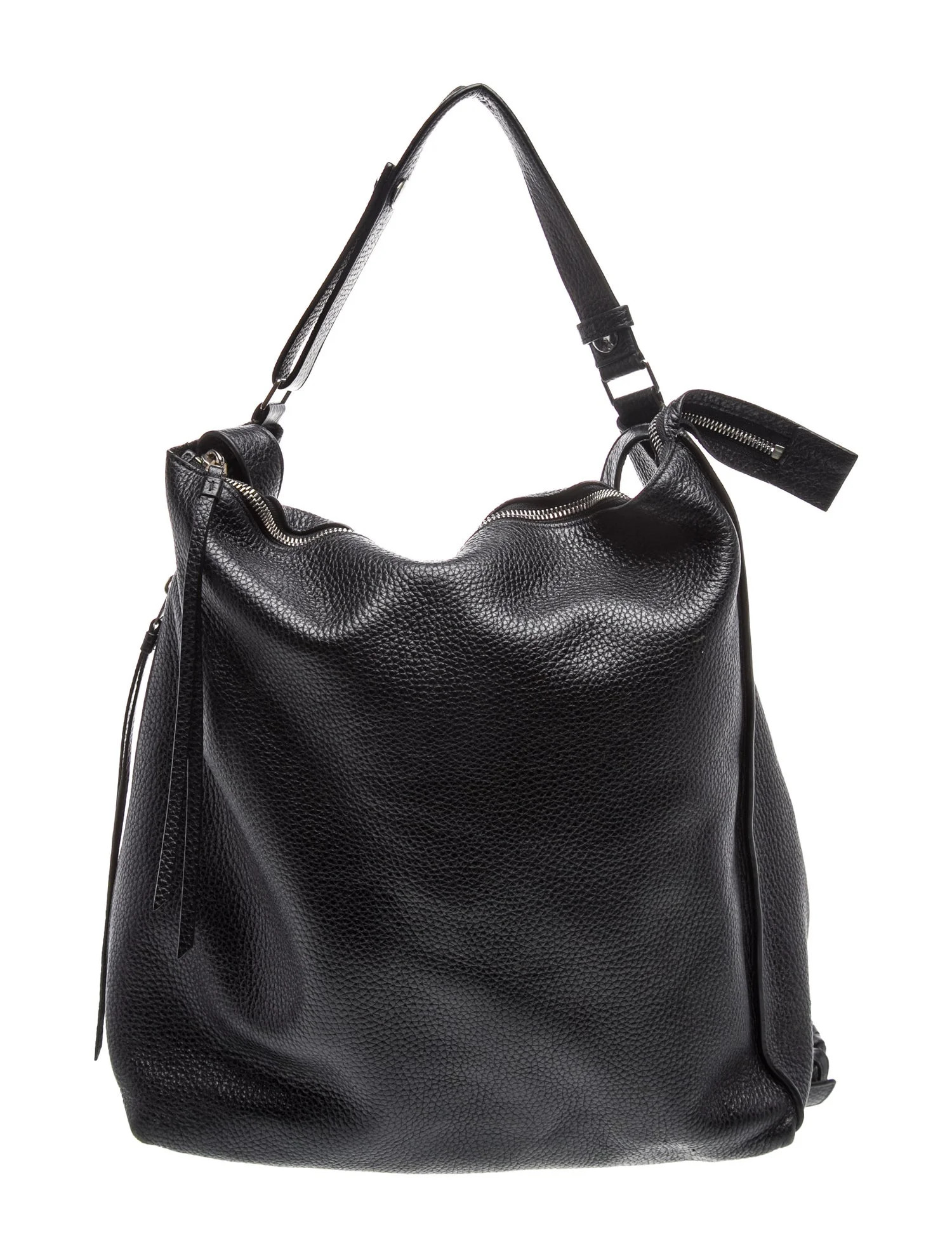 AllSaints Leather Hobo - Black Backpacks, Handbags - WAQ132155 | The RealReal | The RealReal