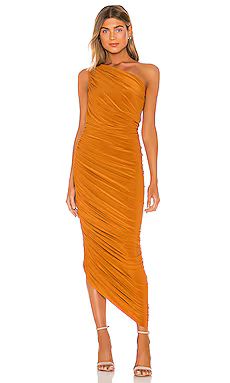 Norma Kamali Diana Gown in Bronze from Revolve.com | Revolve Clothing (Global)