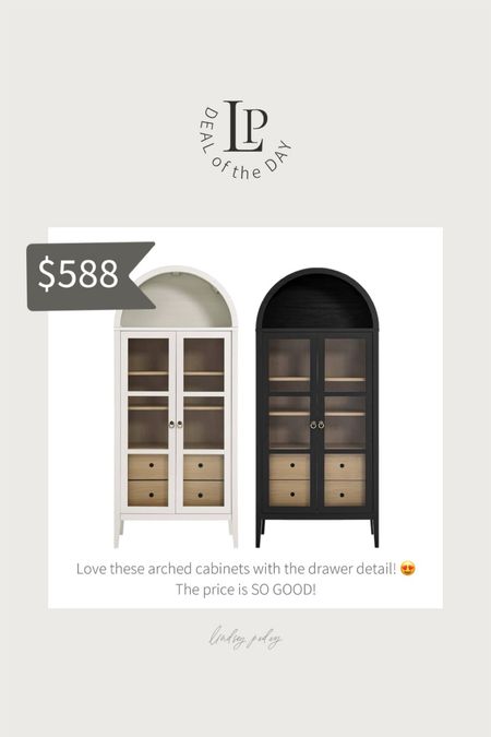 Love these arched cabinets with the drawer detail!! 

Amazon, Amazon home, arched cabinet, black cabinet, white cabinet, designer dupe, budget friendly, furniture, home decor

#LTKhome #LTKsalealert