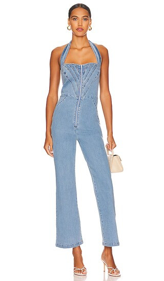 Lee Halter Pantsuit in Vintage | Revolve Clothing (Global)