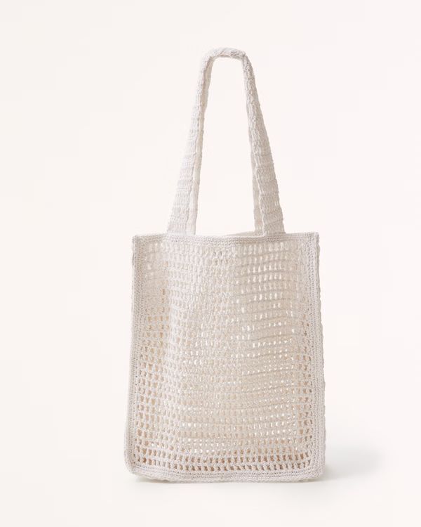 Crochet Tote Bag | Abercrombie & Fitch (US)