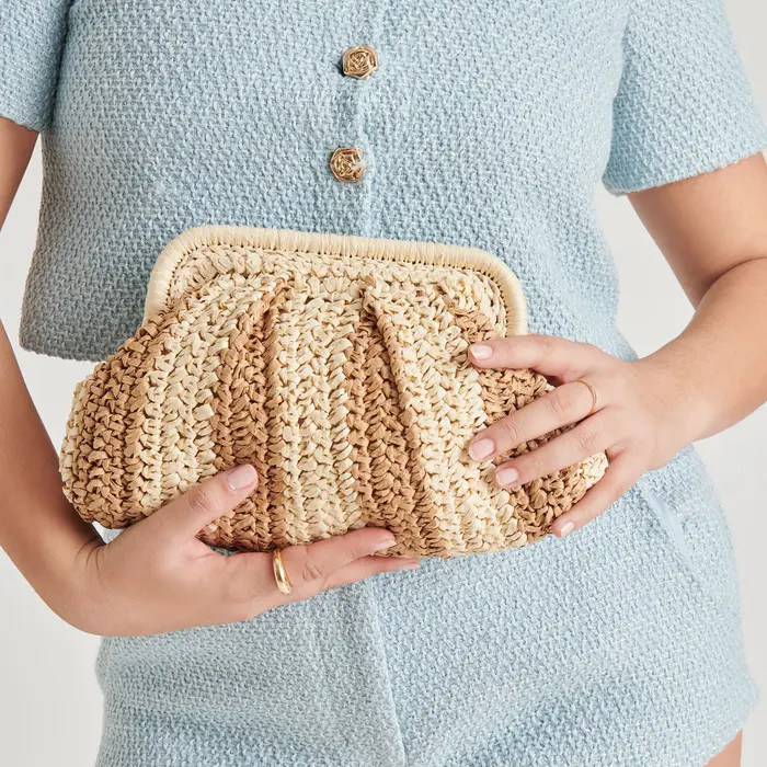 Hydra Convertible Raffia Clutch | Nordstrom
