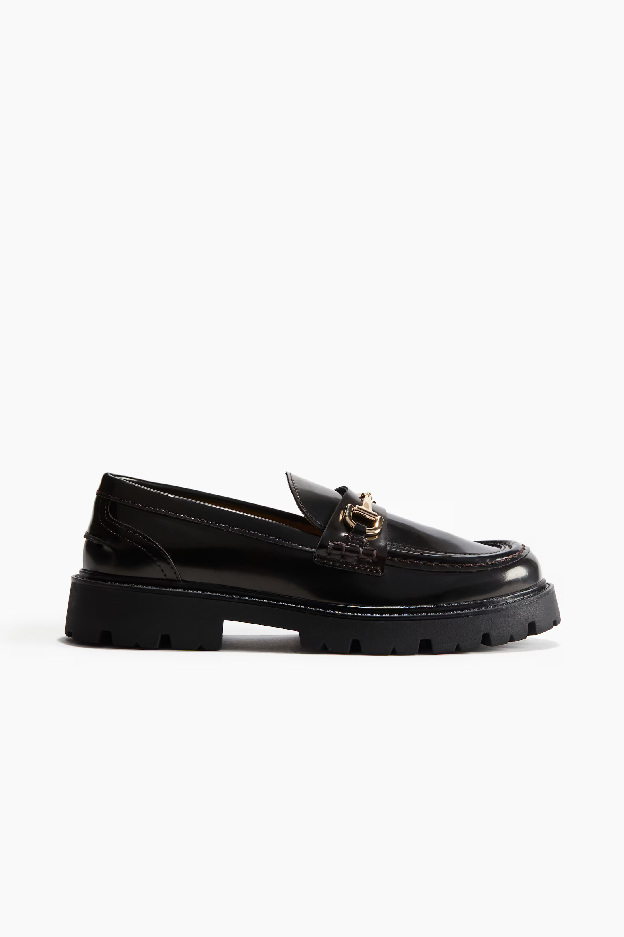 Mocasines con suela gruesa - Tacón bajo - Marrón oscuro - MUJER | H&M ES | H&M (FR, IT, ES, PT, BE)