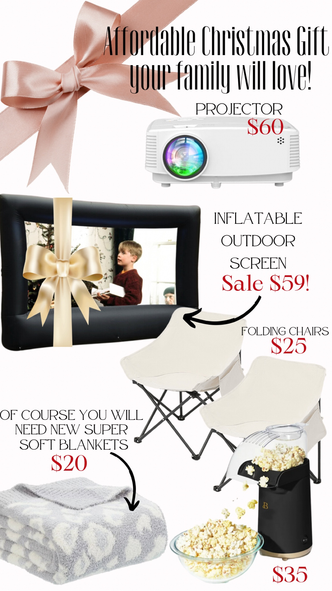 GIFT GUIDE
Give your family a gift they will all love this Christmas! Outdoor movies with each person having their own new lawn chair and super soft blanket! 
🤍
I promise, they will all love it! Even our grumpy teenagers. Hehe! 

Family gifts, Outdoor movies with the family, Family gifts under $200

#LTKfindsunder100 #LTKGiftGuide #LTKHolidaySale