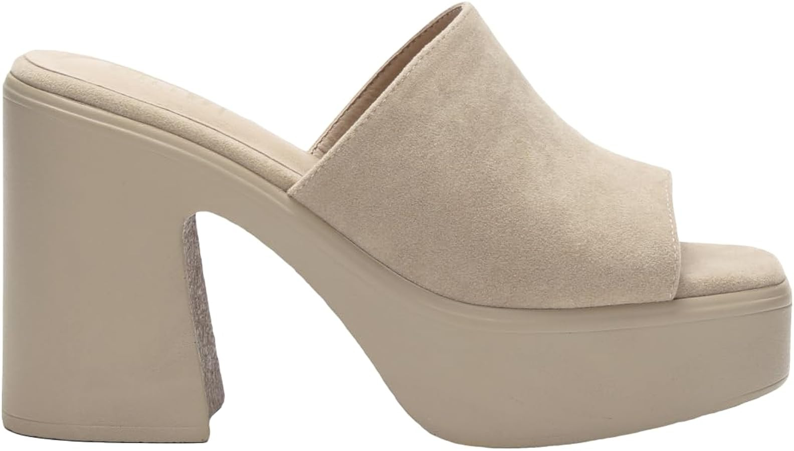 Sienne Chunky Heel Slip-on Square Toe Platform Sandals | Amazon (US)