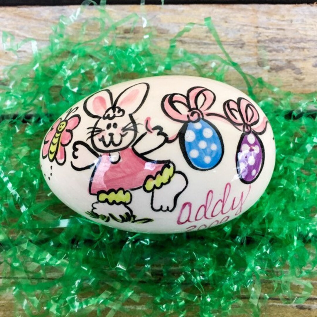 Egg on a String - Personalized Ceramic Easter Egg | Etsy (US)