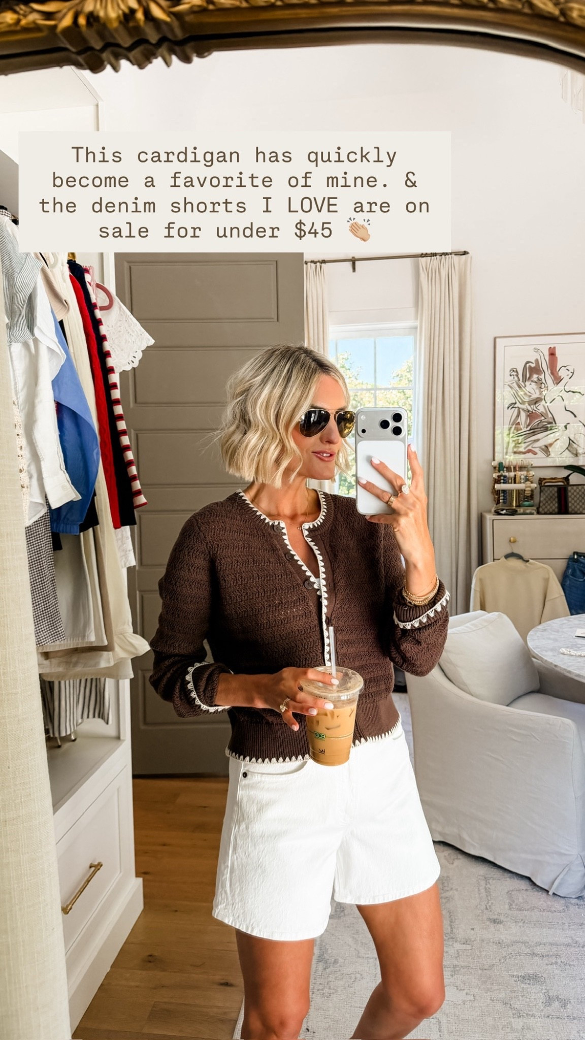 This cardigan can be styled so many ways 👏🏼 wearing S/27.

Loverly Grey, Abercrombie, sale alert, brown cardigan, white denim shorts, white jean shorts, summer fashion, summer outfit ideas

#LTKootd #LTKSeasonal