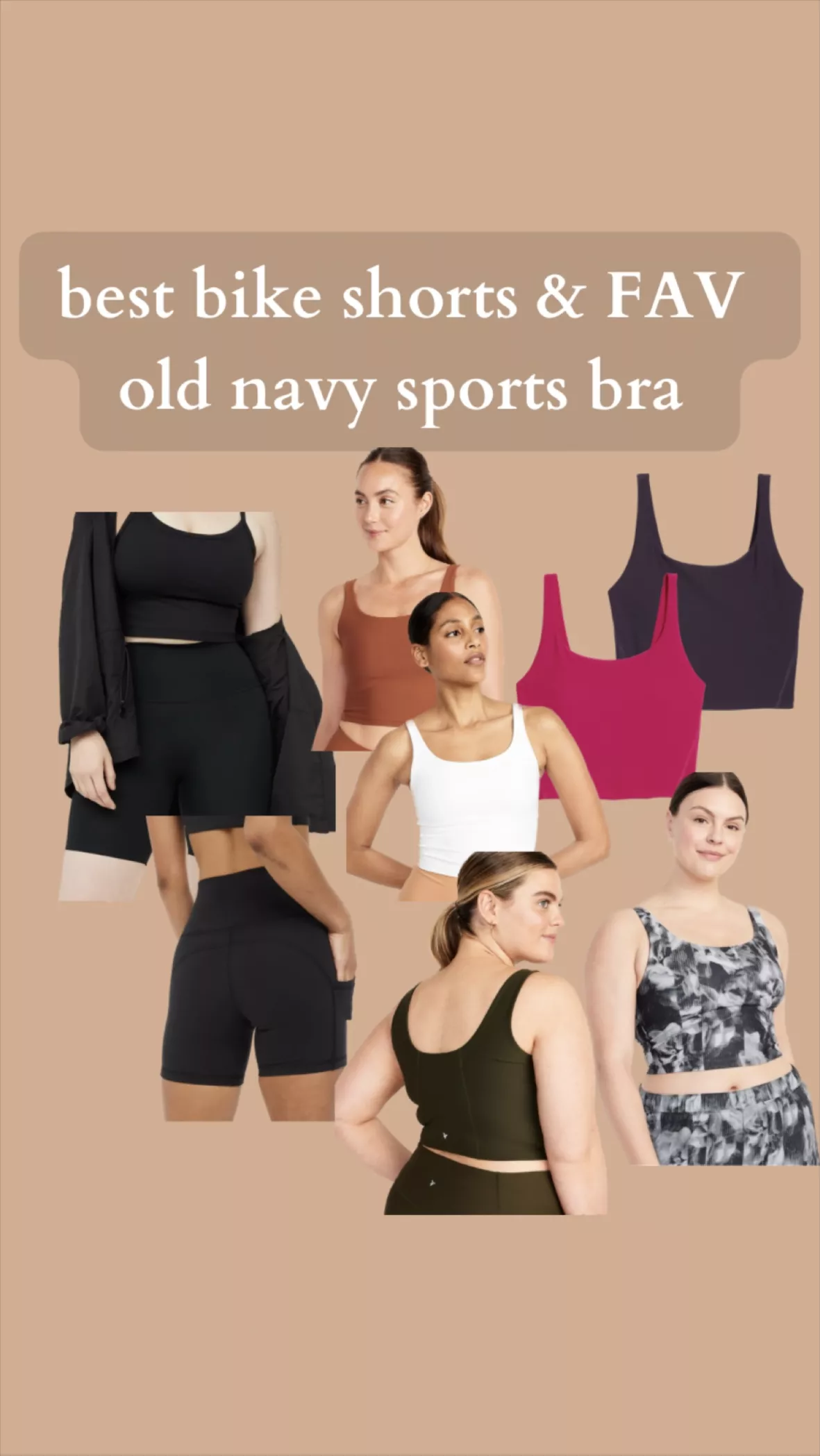 Old Navy Light Support PowerSoft Longline Sports Bra for Women Solid Black  Top