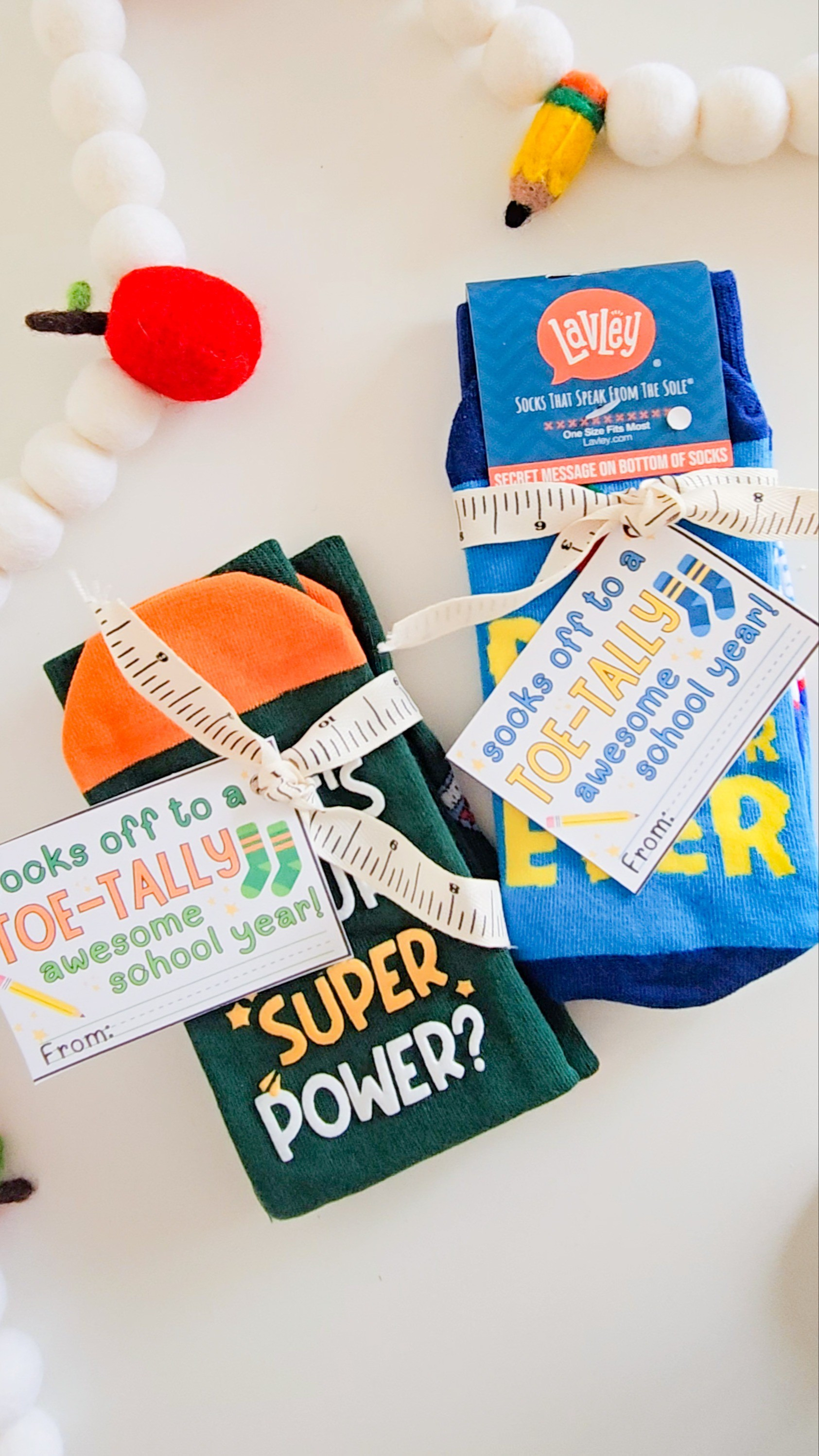 Socks off to a TOE-TALLY great teacher 🧦✏️✨️For those asking for a male teacher gift, here you go!Comment "socks" for the link & free printable!Follow, save, and share!Xoxo,Ash#backtoschool #backtoschooltips #firstdayofschool #prekteacher #elementaryteacher #kindergartenteacher #teacherideas #teacherinspiration #stemtoys #classroom

#LTKBacktoSchool #LTKFamily #LTKKids