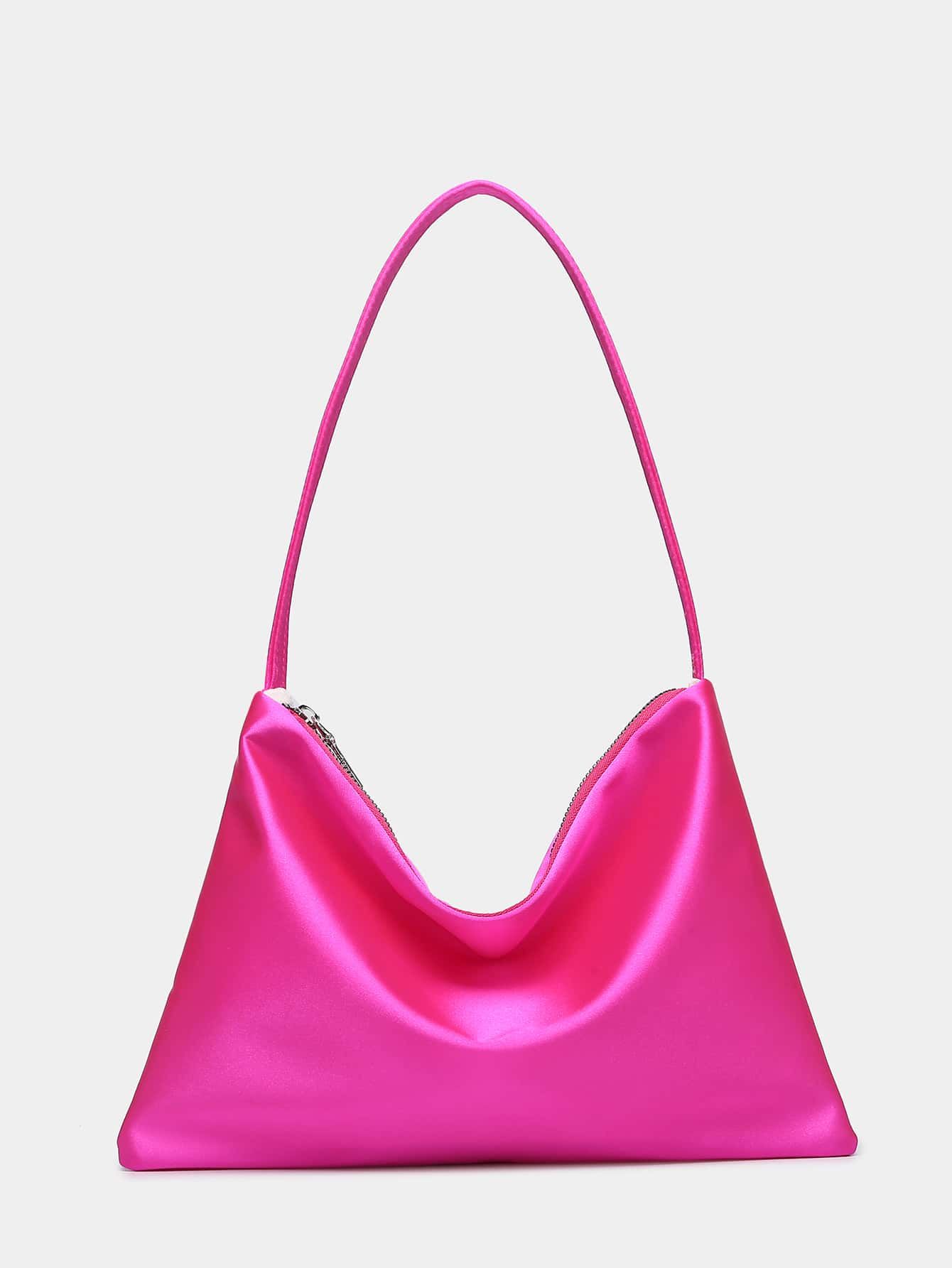 Minimalist Zipper Baguette Bag | SHEIN