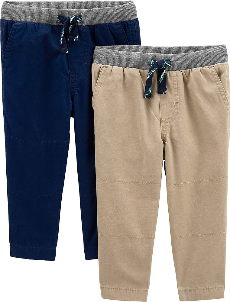 Simple Joys by Carter's Baby Boys' 2-Pack Pull on Pant | Amazon (US)