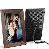 Nixplay 10.1 Inch Smart Digital Picture Frame Wood Effect - Share Video Clips and Photos Instantly v | Amazon (US)