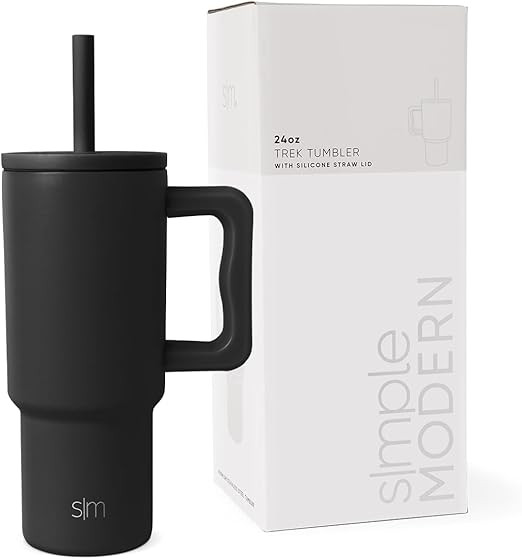 Simple Modern Kids 24 oz Tumbler with Handle and Silicone Straw Lid | Spill Proof and Leak Resist... | Amazon (US)