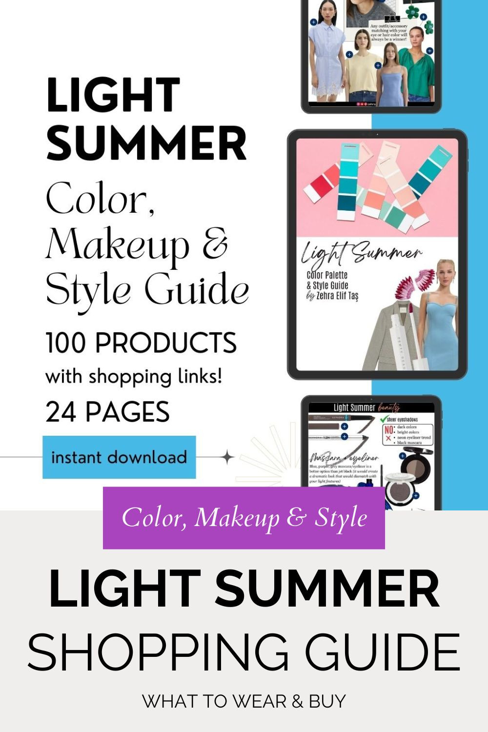 Are you a Light Summer? Here is your ultimate Light Summer Color, Makeup and Style guide with 100 real products from accessible fashion brands  like Sephora, H&M, Mango... 

 #LTKFindsUnder50 #LTKStyleTip #LTKBeauty