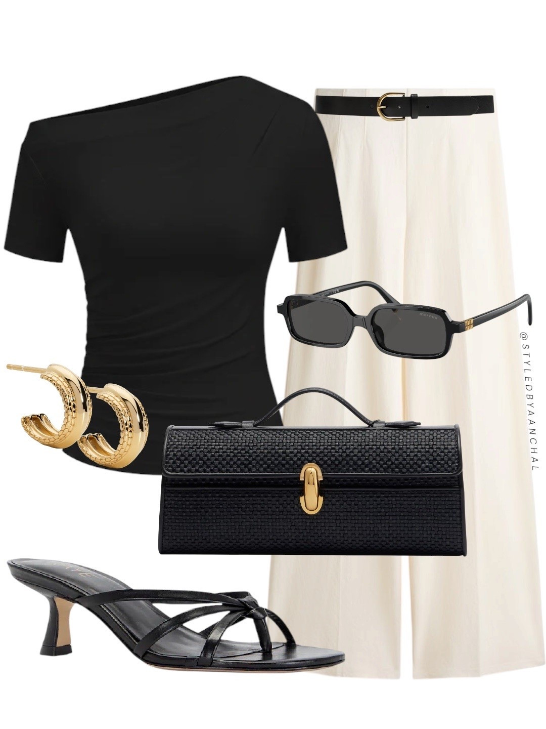 Black and cream color combo outfit

Workwear
Black heels
Savette bag
Cream wide leg pants
Classy chic
Summer chic 
Modest summer outfit

#LTKsummer #LTKmodest #LTKworkwear