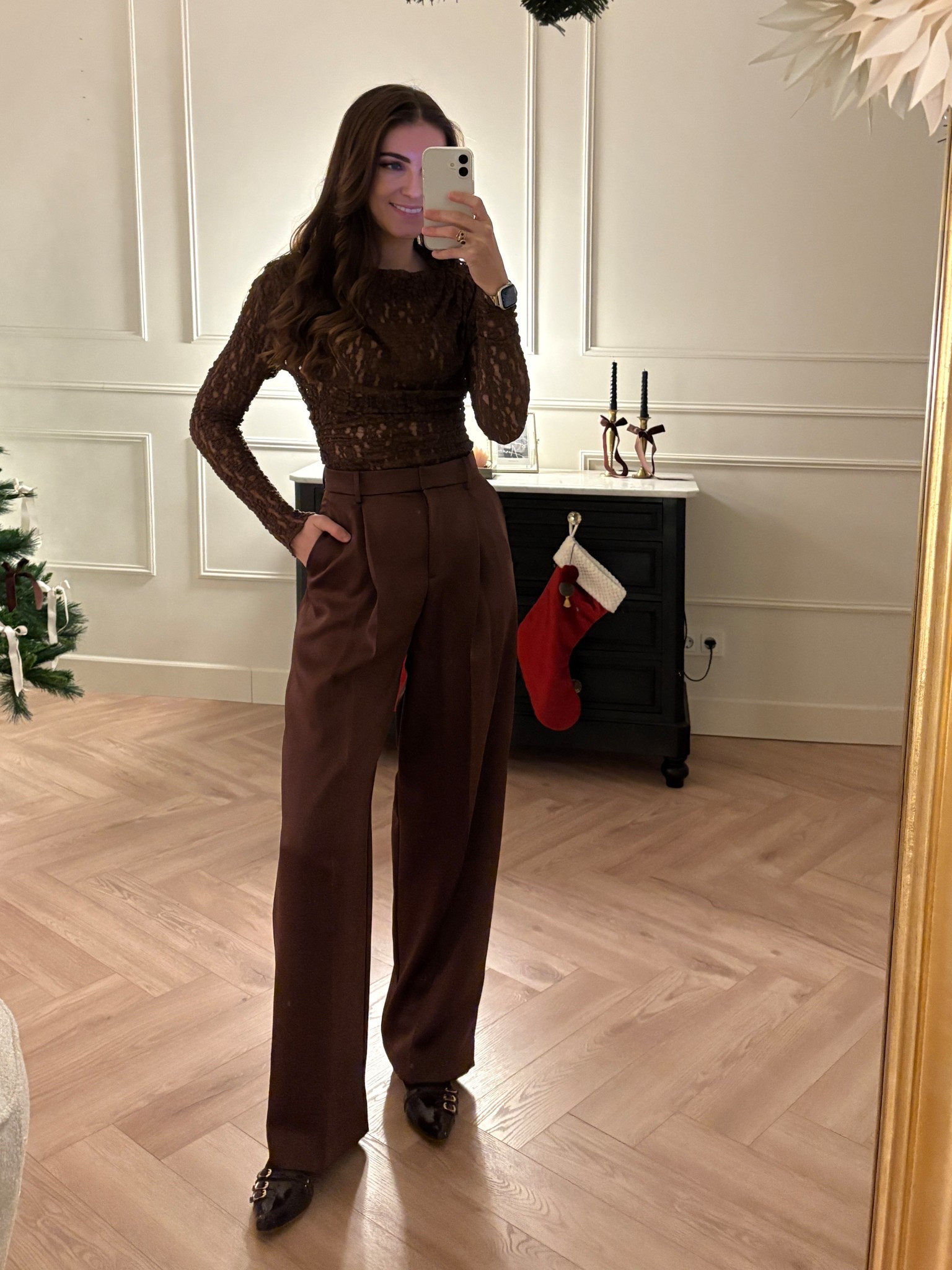 Birthday outfit in complete brown: satin and lace  

#LTKeurope #LTKpartywear #LTKnederlands