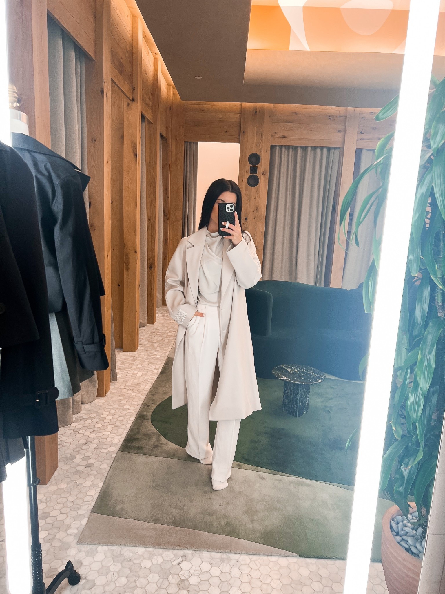 Aritzia basics: xs in top and coat. 2S in pants  

#LTKSaleAlert #LTKWorkwear #LTKPetite