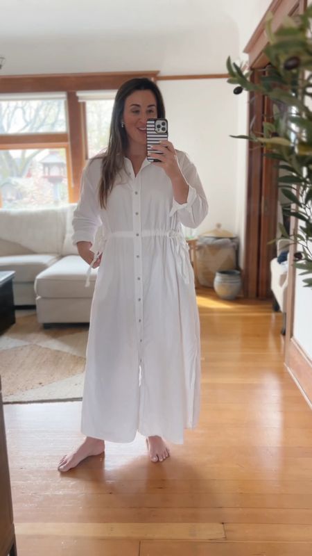 You need this viral Target shirtdress!

I love it so much I bought in two other colors/ patterns. Light cotton shirtdress, button down, little ties to cinch in your waist.

Runs large… wearing a M but wish I got a small as a 6/8.  Also 5’4.

Work from home outfit, white shirtdress, style over 30, ltk over 30, size 8, midsize style, target haul, work outfit idea, dress try on



#LTKfindsunder50 #LTKmidsize #LTKSeasonal