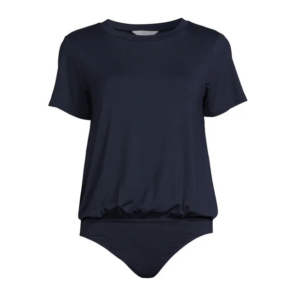 Time and Tru Women's T-Shirt Bodysuit - Walmart.com | Walmart (US)