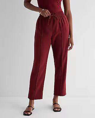 High Waisted Seamed Ankle Joggers | Express