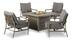 CANVAS Sandbanks All-Weather Wicker Outdoor Patio Set w/Fire Pit Table, 5-pc#088-0546-4 | Canadian Tire